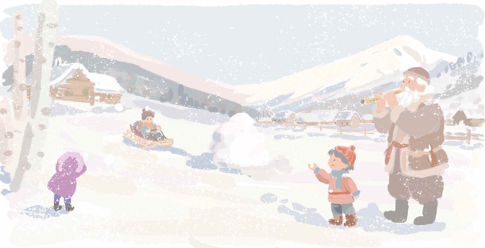 丝路冬日奇景：冰与雪的梦幻交融(图1)