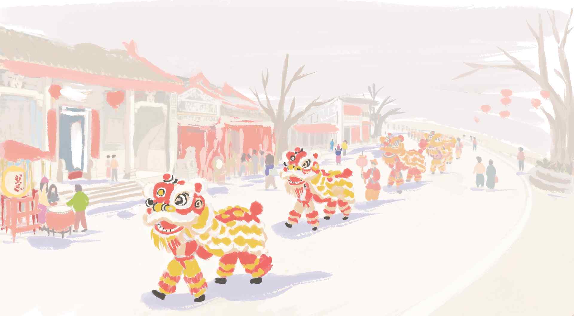 醒狮跃岁闹新春：广东年俗的热烈与传承 - 风彩百游资讯网